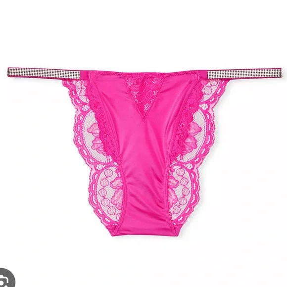 😍😍Victoria’s Secret Micro Lace Shine Strap Cheekini Panty😍😍 - Picture 3 of 8
